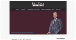 Desktop Screenshot of joecdavisfoundation.org